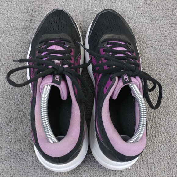 ASICS Gel Contend 8 Womens Size 9.5 Running Shoes Low Top Black Purple 1012B320 - Picture 7 of 10